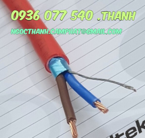 Cáp chống cháy chống nhiễu Altek Kabel 1X2Cx2.5 mm2 CU/FR – Fire resistant cable