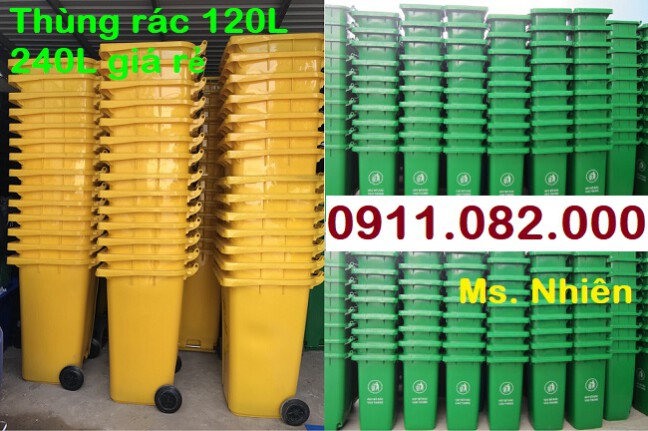 Sóc Trăng – Nơi phân phối thùng rác 120L 240L 660L giá rẻ- lh 0911.082.000