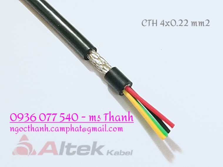 Cáp tín hiệu Altek Kabel, cáp tín hiệu chống nhiễu 4C x 0.22 MM2
