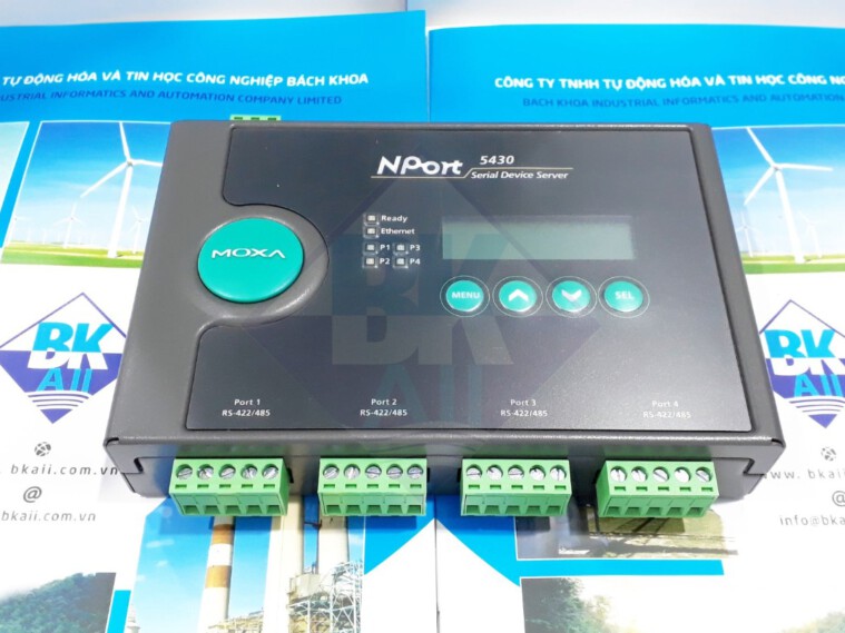 NPort 5430: Bộ chuyển đổi 10/100M Ethernet sang 4 cổng RS-422/485