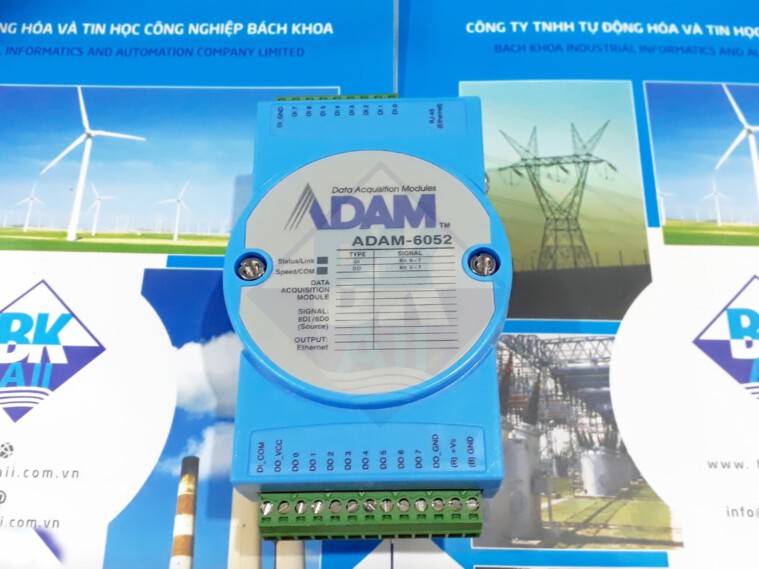 ADAM-6052: 16-ch Source-type Isolated Digital I/O Modbus TCP Module