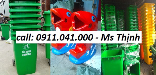 Thùng rác công nghiệp 240 lít – lh 0911.041.000 ms thịnh