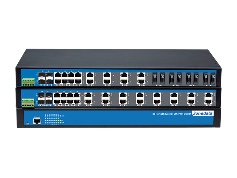 IES1028: Switch công nghiệp 28 cổng 100M/Gigabit Layer 2 Unmanaged Ethernet.