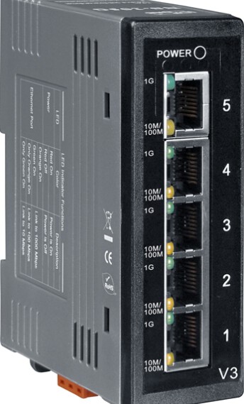 NS-205G: Switch công nghiệp Ethernet 5 cổng Gigabit không được quản lý