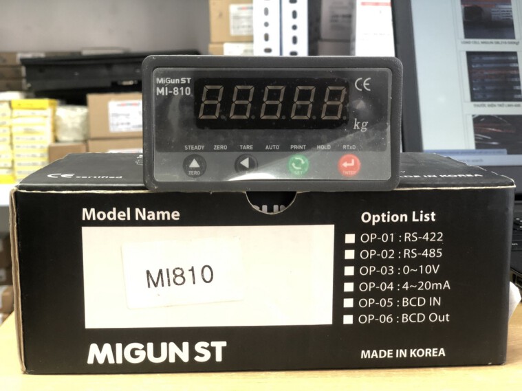 Đầu cân điện tử MI810 xuất xứ Migun – Hàn Quốc, ứng dụng cân bàn, cân sàn…