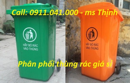 Sỉ lẻ thùng rác 120l 240l – thùng rác tại Long An lh 0911.041.000