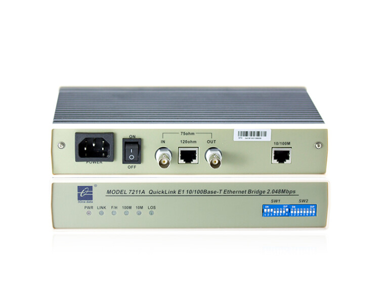 MODEL7211A: 10/100M Ethernet to E1 Bridge