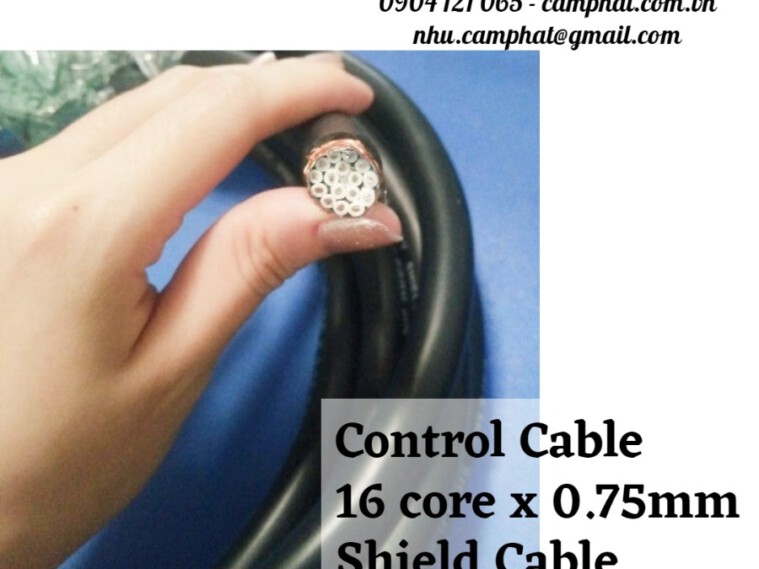 Sangjin Control Cable 16 core x 0.75mm có lưới chống nhiễu