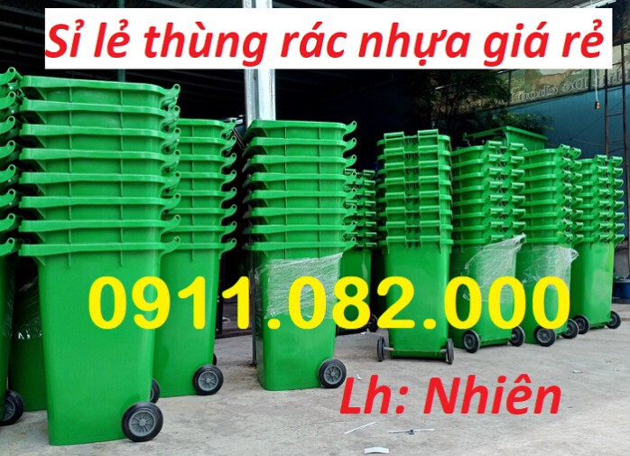 Cung cấp thùng rác 120L 240L tại vĩnh long- thùng rác giá rẻ- lh 0911082000
