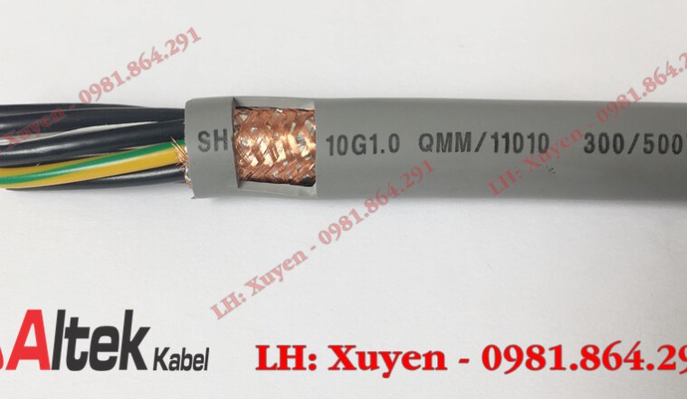 Cáp điều khiển 10×1.0mm2 có đủ Co, Cq Altek Kabel