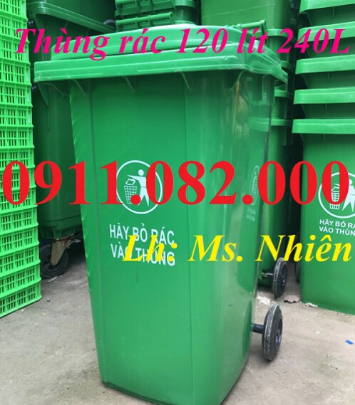 Cung cấp thùng rác giá rẻ- giảm giá thùng rác 120L 240l tại cần thơ- lh 0911082000