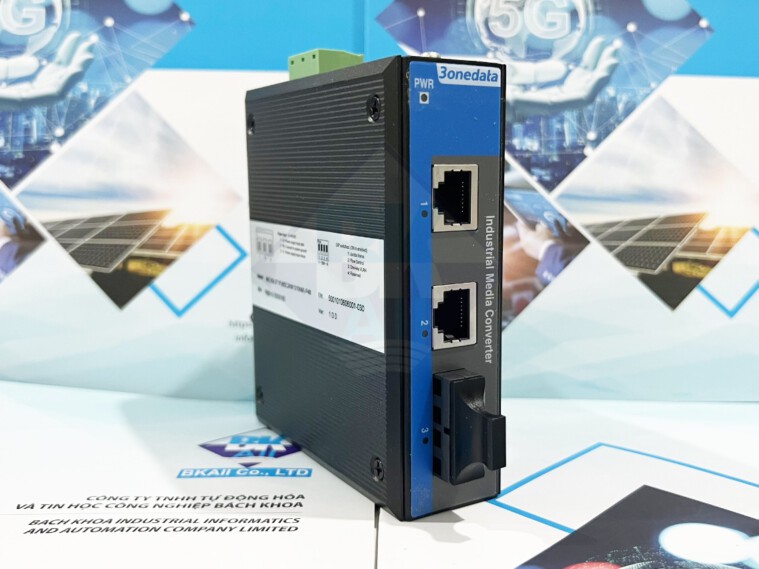 IMC100-2T1F(MSC2KM)-P48: Bộ chuyển đổi quang điện công nghiệp 2 cổng Ethernet + 1 cổng quang