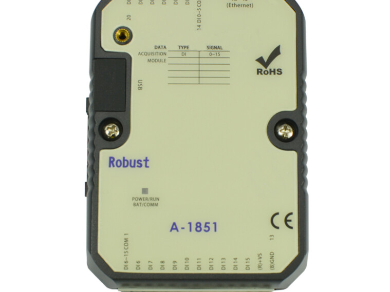 A-1851: Module điều khiển từ xa 16DI, 1 cổng Ethernet, 1 cổng USB, Modbus TCP/IP
