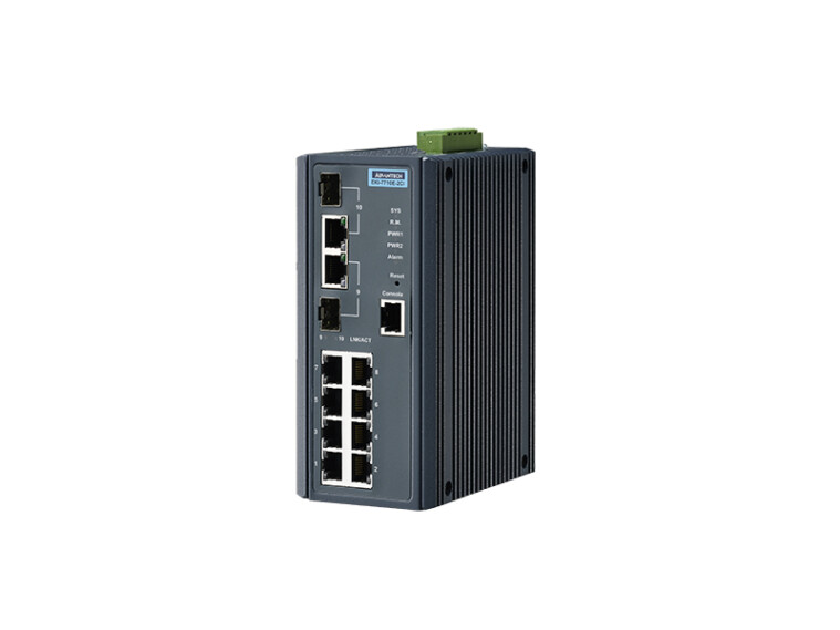 EKI-7710E-2CI: Switch công nghiệp 8FE+2G kết hợp Managed Ethernet