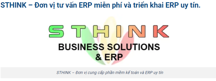 Tối ưu hóa hiệu suất, giảm chi phí và tăng doanh thu với Tư Vấn ERP Miễn Phí của STHINK