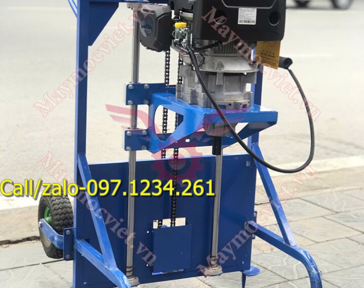 Máy khoan đất công suất cao 7Hp Kawasaki KW196 màu xanh